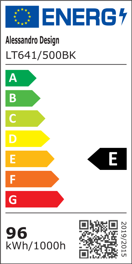 Lampadario LED con telecomando VOLTA 125W, Ovale, Luce Fredda/Calda/Neutra, Dimmerabile, Nero