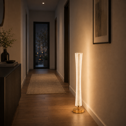 Lampadar LED 40W Modern Augustinus 127Cm Luminca Calda/Neutra/Rece Auriu