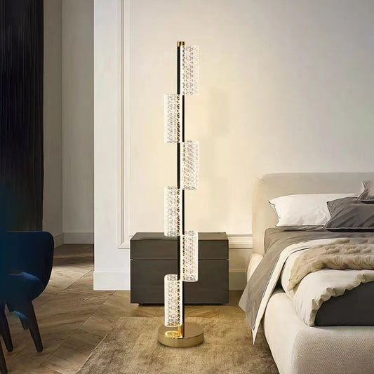 Lampada da Terra LED 40W Moderna Austin 125Cm 3000/4000/6000K Paralumi Bianchi & Lampade da Terra Titolo predefinito Alessandro Design