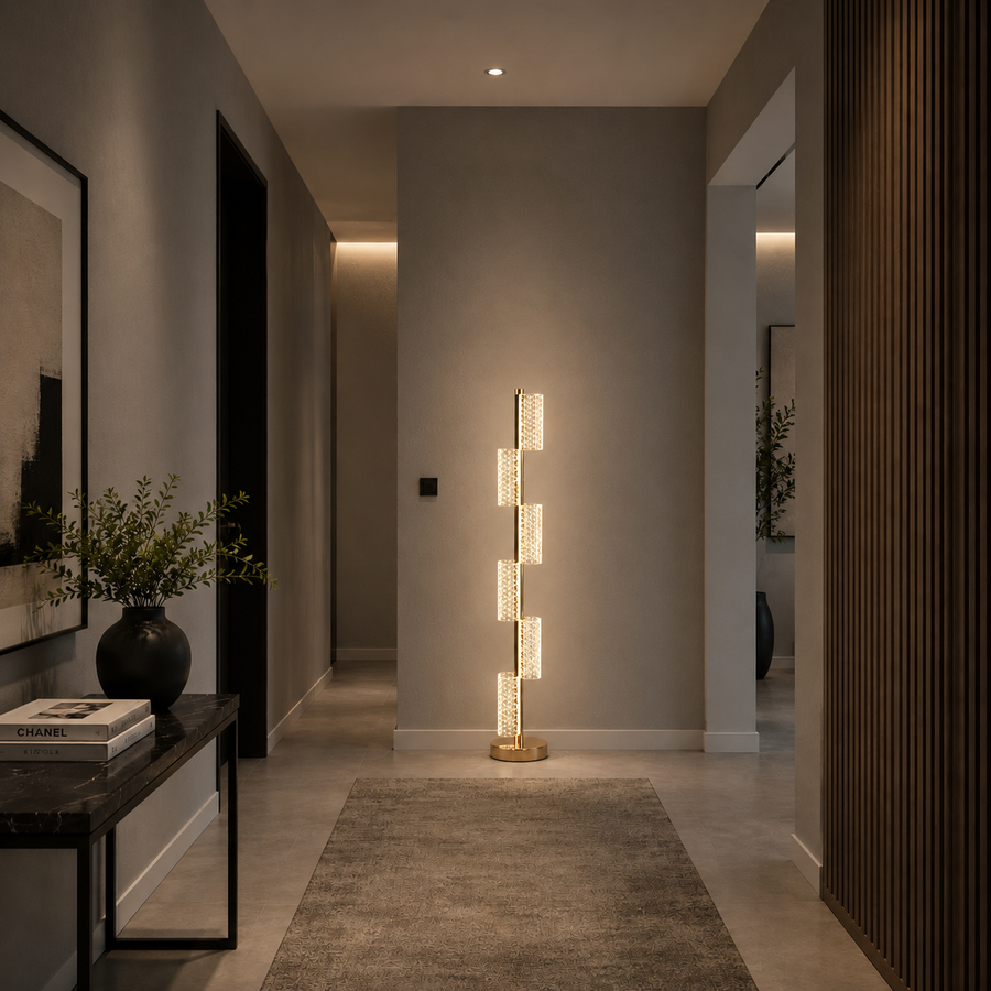 Lampadar LED 40W Modern Austin 125Cm 3000/4000/6000K Auriu
