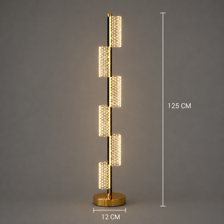 Lampadar LED 40W Modern Austin 125Cm 3000/4000/6000K Auriu