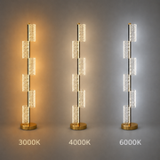 Lampadar LED 40W Modern Austin 125Cm 3000/4000/6000K Auriu