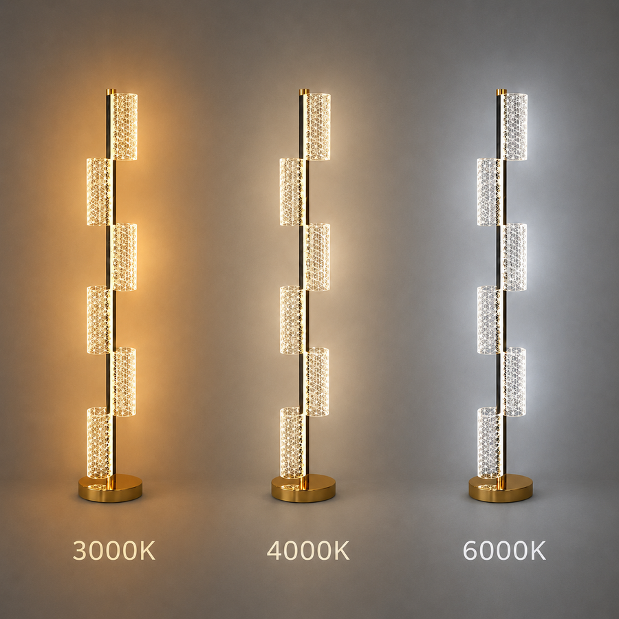 Lampadar LED 40W Modern Austin 125Cm 3000/4000/6000K Auriu