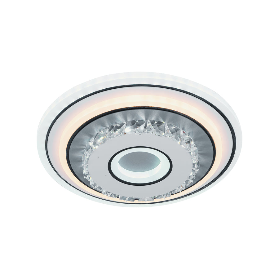 Lampadario LED in cristallo MITA 28W, Diametro 20cm, Rotondo, Luce Fredda/Calda/Neutra, Lampadari LED Bianchi Titolo predefinito Alessandro Design