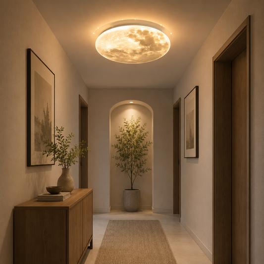 MARTE Lampadario LED 41W, Diametro 30cm, Luce Fredda/Calda/Neutra, Grigio