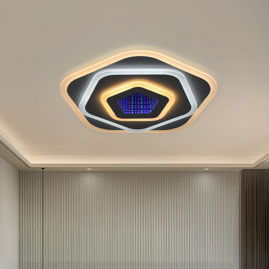 Lampadario LED NEXA 3D 39W, Diametro 23cm, Luce Fredda/Calda/Neutra, Lampadario LED Bianco Titolo predefinito Alessandro Design