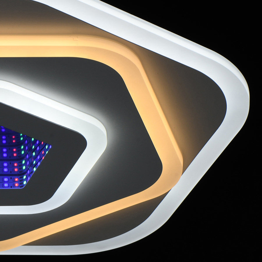 Lampadario LED NEXA 3D 39W, Diametro 23cm, Luce Fredda/Calda/Neutra, Lampadario LED Bianco Titolo predefinito Alessandro Design