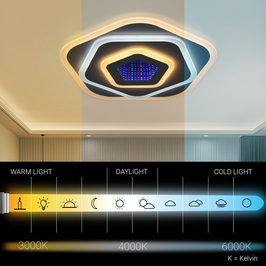 Lampadario LED NEXA 3D 39W, Diametro 23cm, Luce Fredda/Calda/Neutra, Lampadario LED Bianco Titolo predefinito Alessandro Design