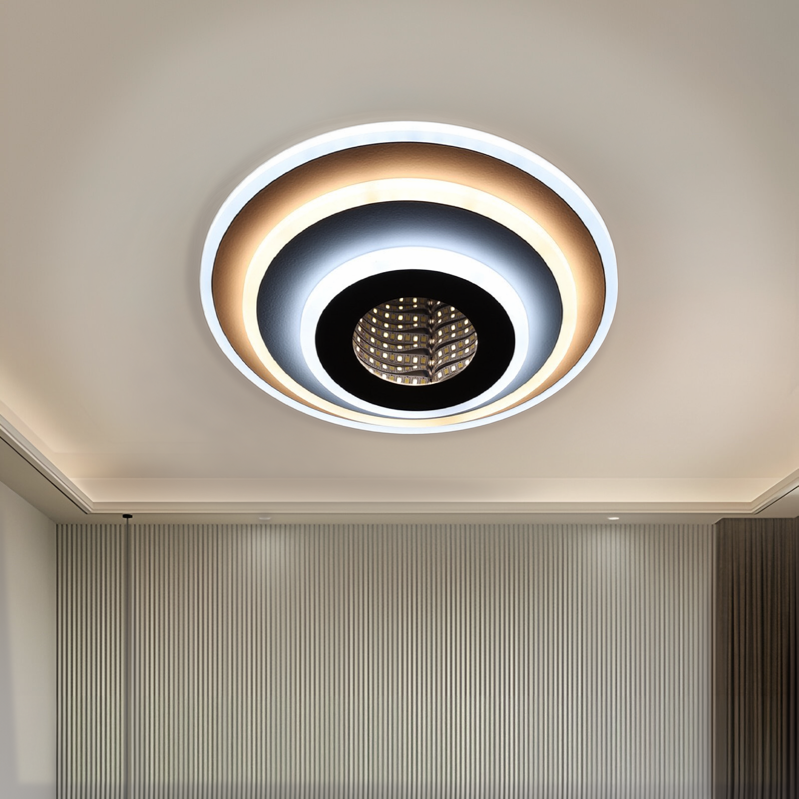 Lampadario LED NEXA ROTUND 3D 39W, Luce Fredda/Calda/Neutra, Lampadari LED Bianchi Titolo predefinito Alessandro Design