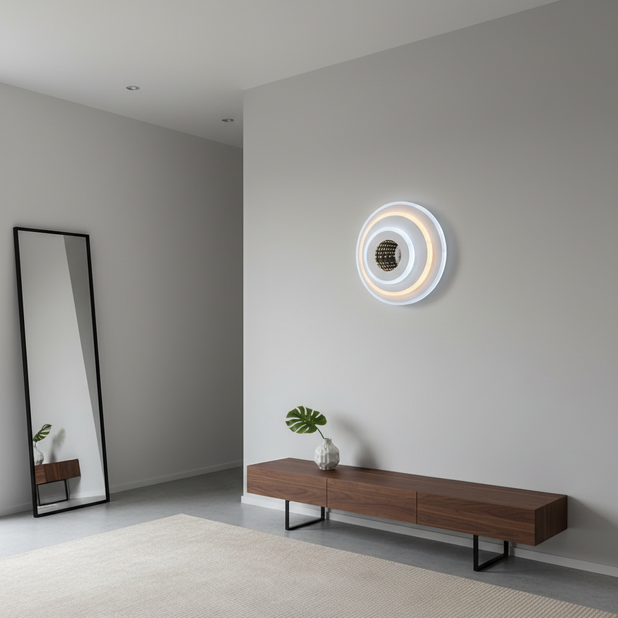 Lampadario LED NEXA ROTUND 3D 39W, Luce Fredda/Calda/Neutra, Lampadari LED Bianchi Titolo predefinito Alessandro Design