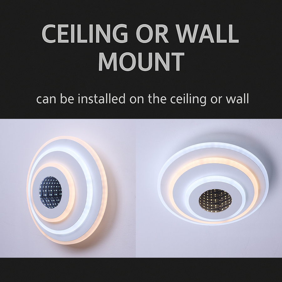 Lampadario LED NEXA ROTUND 3D 39W, Luce Fredda/Calda/Neutra, Lampadari LED Bianchi Titolo predefinito Alessandro Design