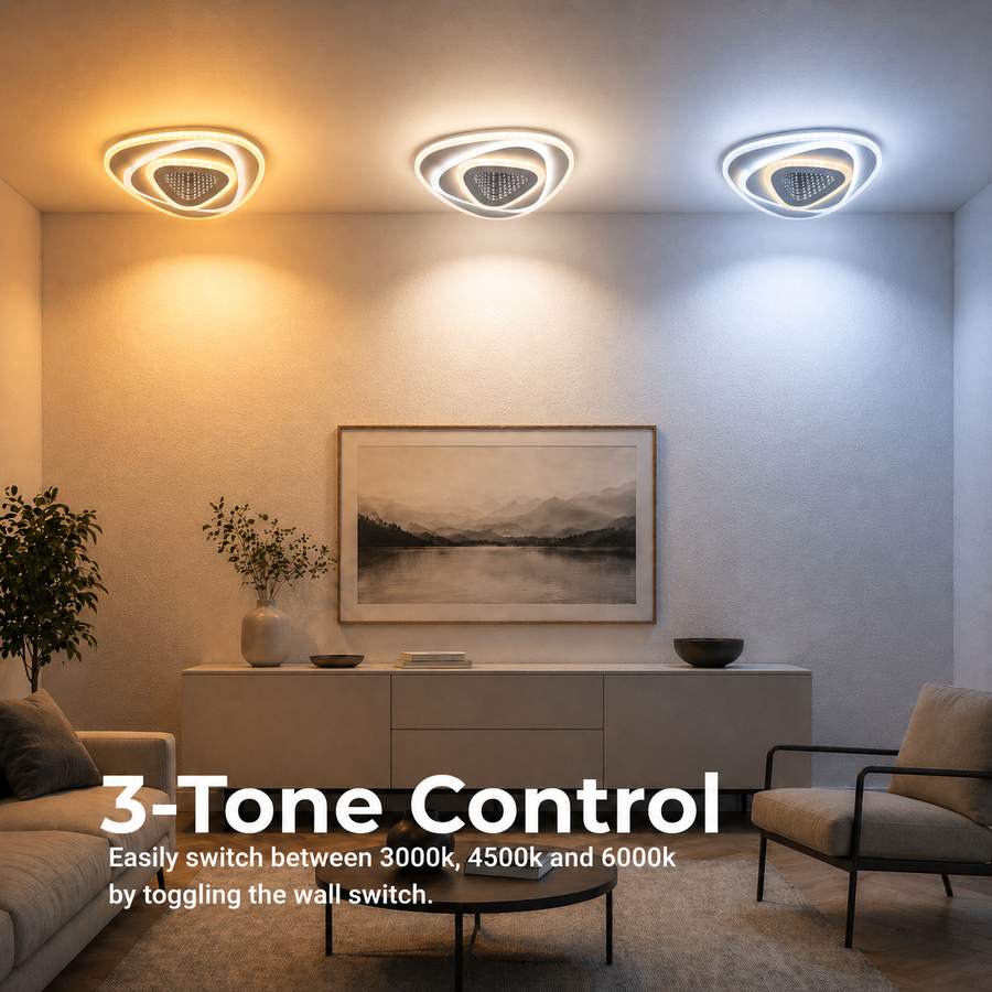 Lampadario LED NEXA Triangle 3D 40W, Bianco, Luce Fredda/Calda/Neutra Lampadari LED Titolo predefinito Alessandro Design