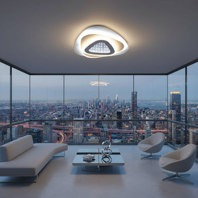 Lampadario LED NEXA Triangle 3D 39W, Bianco, Luce Fredda/Calda/Neutra