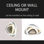Lampadario LED NEXA Triangle 3D 40W, Bianco, Luce Fredda/Calda/Neutra Lampadari LED Titolo predefinito Alessandro Design