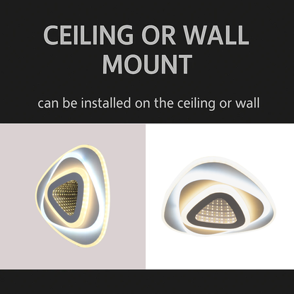 Lampadario LED NEXA Triangle 3D 40W, Bianco, Luce Fredda/Calda/Neutra Lampadari LED Titolo predefinito Alessandro Design
