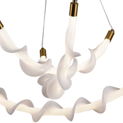 Lustra LED Suspendata Acril UNDA Crown, 28W, Lumina Calda/Neutra/Rece 3000/4000/6000K, Alb, Inaltime Reglabila, Metal si Acril Lustre Moderne Default Title Alessandro Design