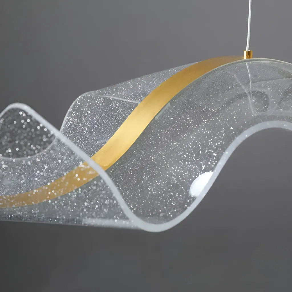 Lampadario LED con Telecomando, Sospensione AMI 63W, Lineare, Luce Fredda/Calda/Neutra, Oro, Lampadari LED con Telecomando Altezza Regolabile Titolo predefinito Alessandro Design