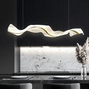 Lampadario LED con Telecomando, Sospensione AMI 63W, Lineare, Luce Fredda/Calda/Neutra, Oro, Lampadari LED con Telecomando Altezza Regolabile Titolo predefinito Alessandro Design