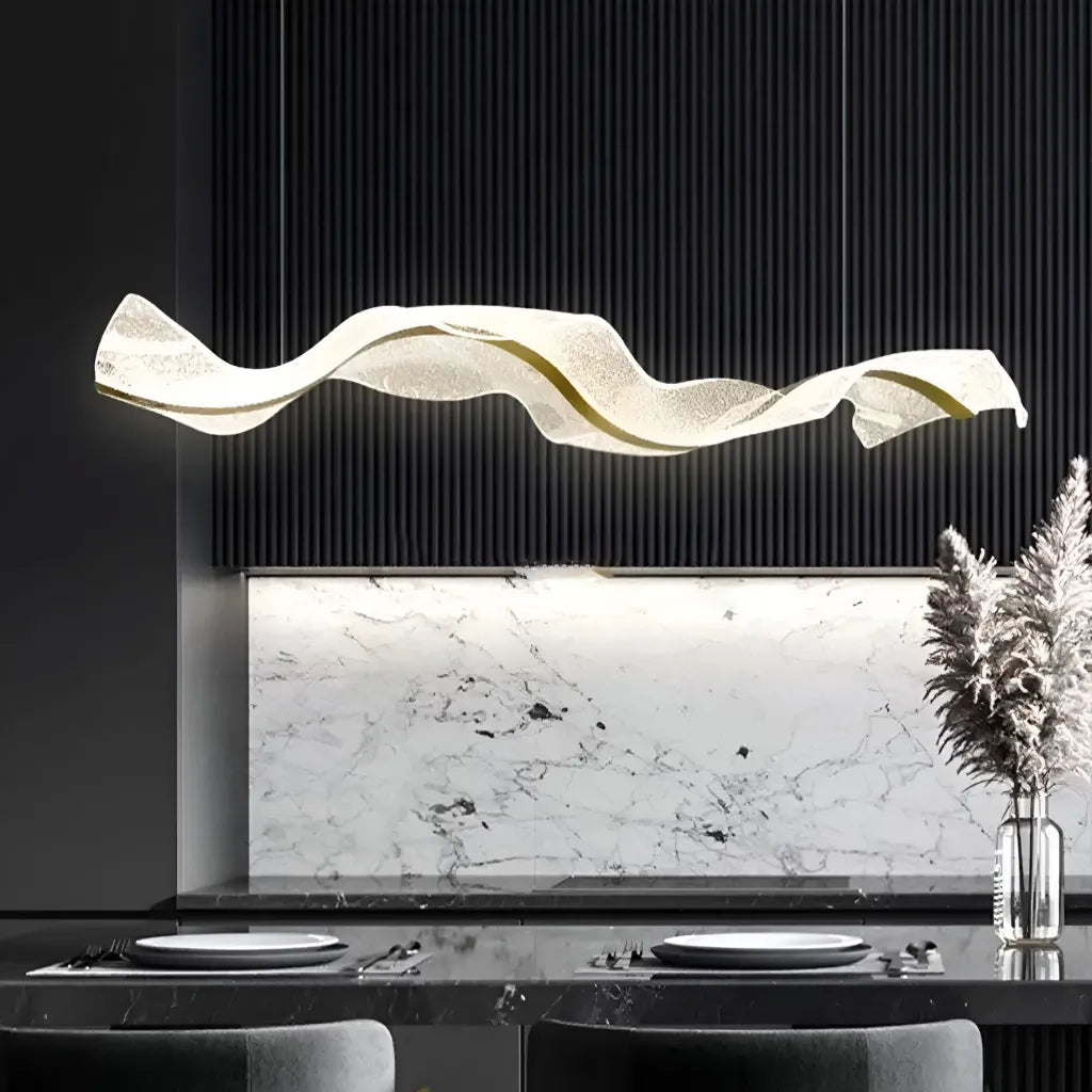 Lampadario LED con Telecomando, Sospensione AMI 63W, Lineare, Luce Fredda/Calda/Neutra, Oro, Lampadari LED con Telecomando Altezza Regolabile Titolo predefinito Alessandro Design