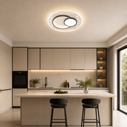 Lustra LED cu telecomanda SERPENTA 51W, Rotunda, lumina Rece/Calda/Neutra, Dimabila, Negru