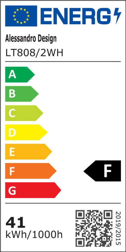 Lampadario LED con telecomando ZOE 41W, 2 Quadrati, Luce Fredda/Calda/Neutra, Dimmerabile, Bianco