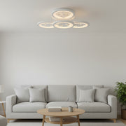 Lampadario a LED con telecomando e cristallo DAISY 53W, 4 Elementi, Luce Fredda/Calda/Neutra, Dimmerabile, Lampadario a LED Bianco con telecomando Titolo predefinito Alessandro Design