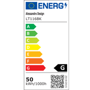 Lustra LED suspendata RINA 50W, Liniara, lumina Rece/Calda/Neutra, Negru, Inaltime Reglabila Lustre Moderne Default Title Alessandro Design