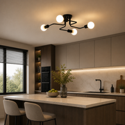 Lampadario MODERNIST Quadra 4, 4x E27, Nero, Design Moderno