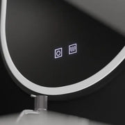 Specchio ovale LED, 60x80cm, Velara Touch, Sistema Demister, Specchi Dimmerabili Korman E Titolo predefinito Alessandro Design