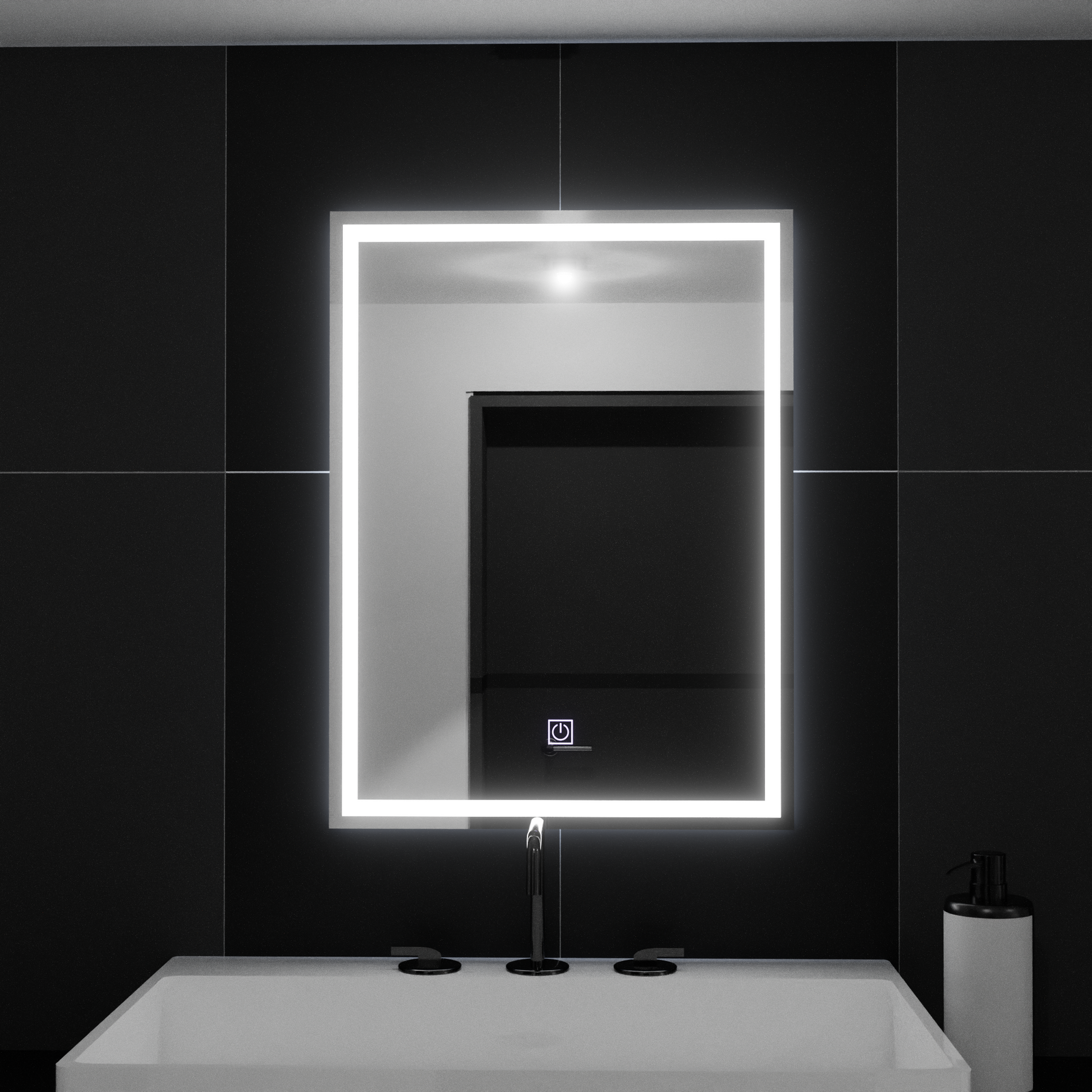 Oglinda LED Rectangulara, 50x70cm, FRAME Basic Touch Oglinzi Korman C Default Title Alessandro Design