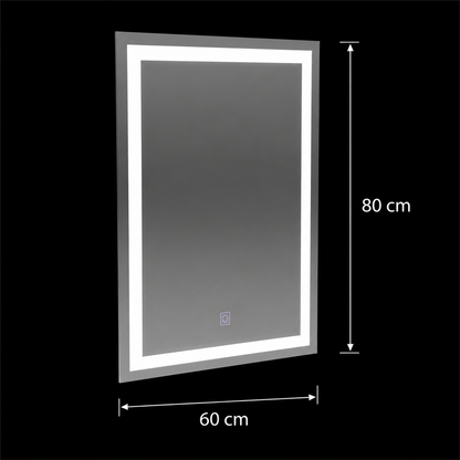 Oglinda LED Rectangulara, 60x80cm, FRAME Basic Touch