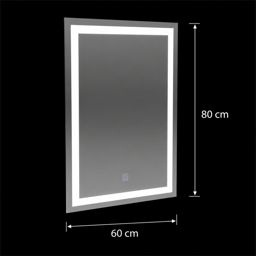 Oglinda LED Rectangulara, 60x80cm, FRAME Basic Touch
