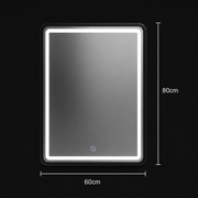 Oglinda LED Rectangulara, 60x80cm, Ombra  Basic Touch