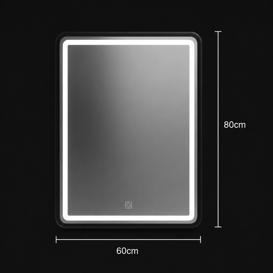 Oglinda LED Rectangulara, 60x80cm, Ombra  Basic Touch