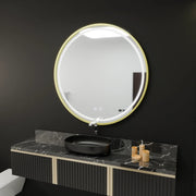 Specchio rotondo a LED, 50 cm, Glanz Touch, sistema Demister, specchi dimmerabili Korman E Titolo predefinito Alessandro Design