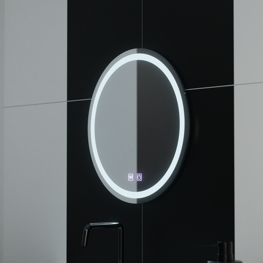 Oglinda LED Rotunda 50cm Lucea Touch Sistem Dezaburire Oglinzi Korman E Default Title Alessandro Design