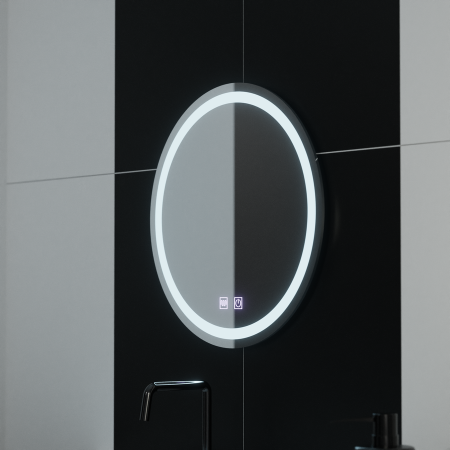 Oglinda LED Rotunda 50cm Lucea Touch Sistem Dezaburire Oglinzi Korman E Default Title Alessandro Design