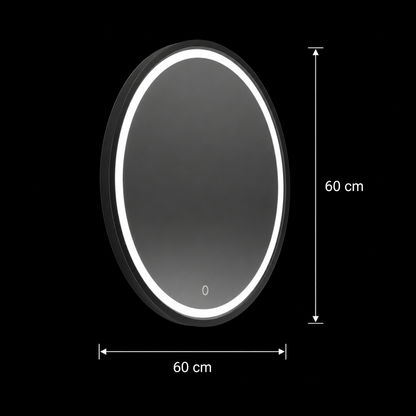 Oglinda LED Rotunda, 60cm, Nerina Basic Touch