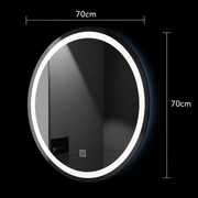 Oglinda LED Rotunda, 70cm, Basic Touch