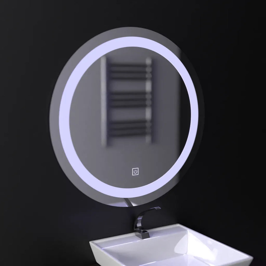 Oglinda LED Touch Gallio , Diametru 60cm, Lumina Rece 6000K, Sticla Oglinda LED Simpla Default Title Alessandro Design