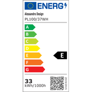 Plafoniera LED SOLIS 37cm 33W Lumina Rece Alb Plafoniere LED Default Title Alessandro Design