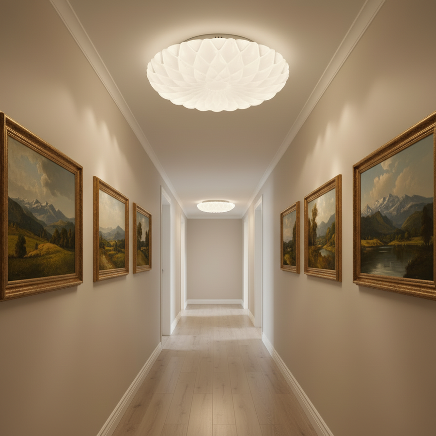 Plafonieră LED 23 cm, 22W, 3000K / 4000K / 6000K, Alb, Metal si Acril Plafoniere LED Default Title Alessandro Design