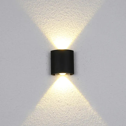 Fantas Aplica LED de Exterior si Interior, 2 Surse x 1W, IP65, Metalic, Negru, 3000K Aplice de Exterior Default Title Alessandro Design