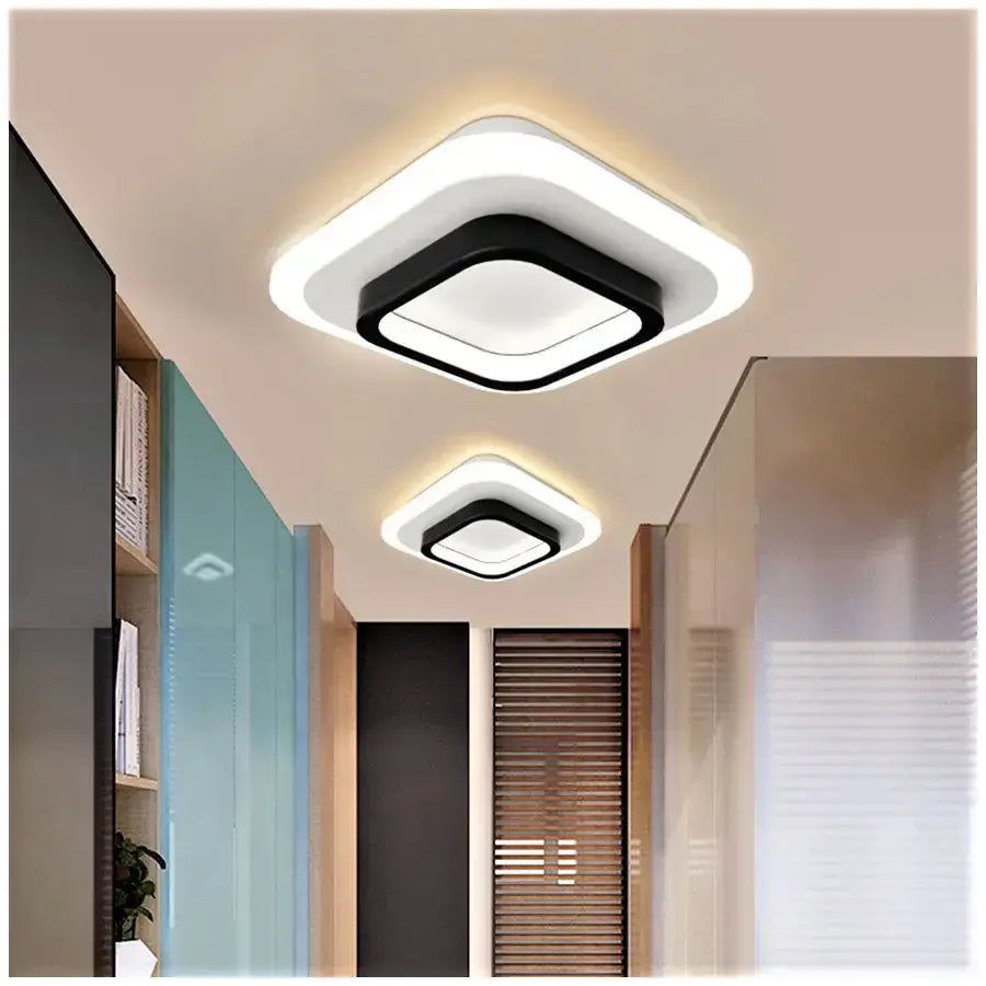 Plafoniera LED KHAI 20W, luce Fredda/Calda/Neutra, Bianco Nero