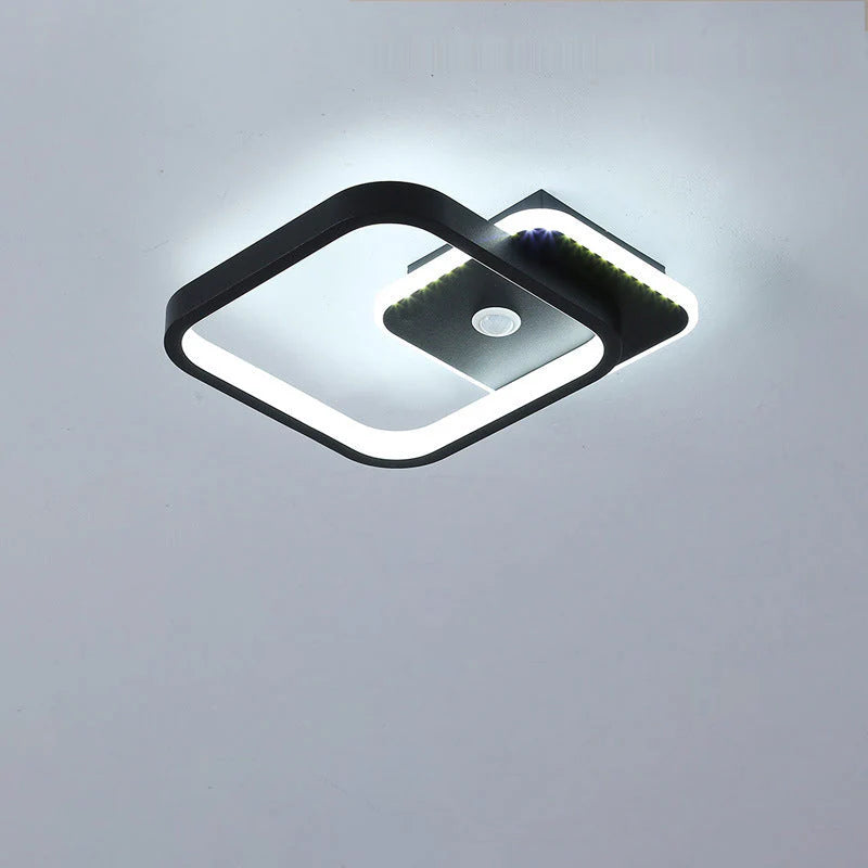 Lustra LED cu Senzor Miscare PS510BK, 15W, lumina Rece/Calda/Neutra 3000K/4000K/6000K, Metal si Acril Lustre LED Default Title Alessandro Design