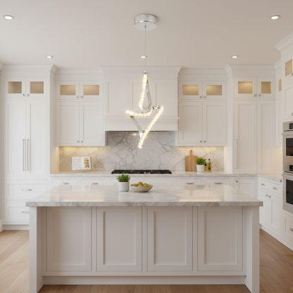 Lampada a sospensione Osiris LED, 24W, Cristallo, Cromo -19A Titolo predefinito Alessandro Design