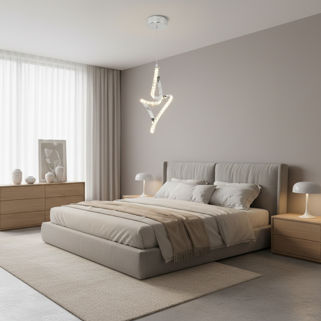 Lampada a sospensione Osiris LED, 24W, Cristallo, Cromo -19A Titolo predefinito Alessandro Design