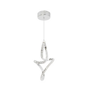 Lampada a sospensione Osiris LED, 24W, Cristallo, Cromo -19A Titolo predefinito Alessandro Design