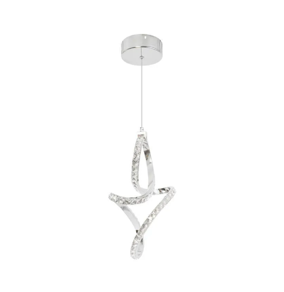 Lampada a sospensione Osiris LED, 24W, Cristallo, Cromo -19A Titolo predefinito Alessandro Design