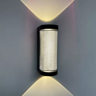 Aplica LED de Exterior AX155, Lumina Calda, 8W, Metal, Negru